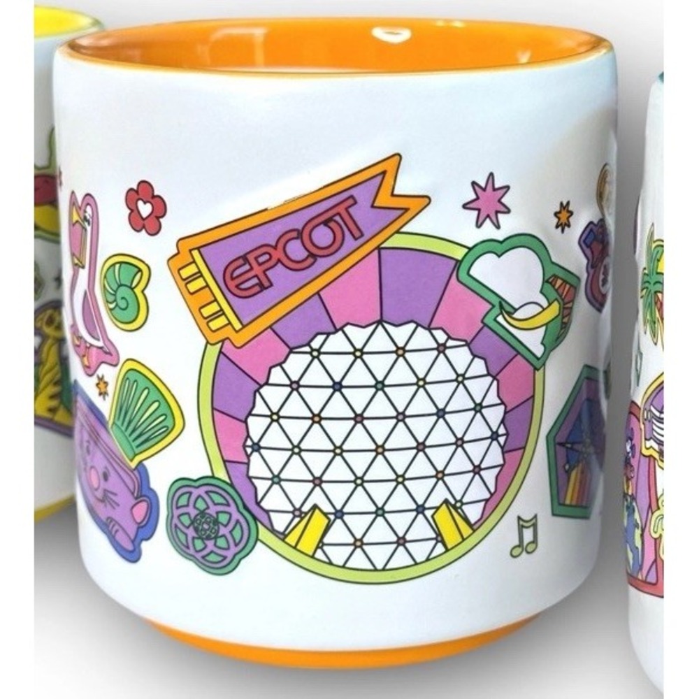2025 Disney Parks Starbucks Landmarks Epcot Mug Figment Spaceship Earth The Land